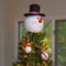 Ornativity Snowman Head Tree Topper - Xmas Holiday Tree Top Winter Snow Man Topper Ornament Decoration for Christmas Tree